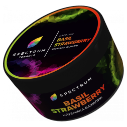 Табак Spectrum Hard - Basil Strawberry (Клубника Базилик, 200 грамм)