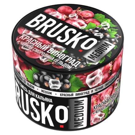 Смесь Brusko Medium - Красный Виноград и Черная Смородина со Льдом (50 грамм)