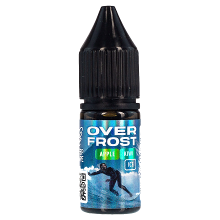 Жидкость Over Frost Zero - Apple Kiwi Ice (Яблоко и Киви со Льдом, 10 мл, без никотина)