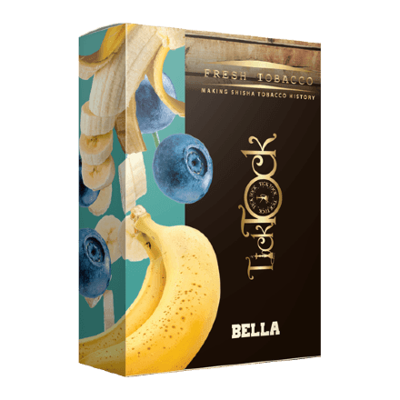 Табак Tick Tock - Bella (Черника и Банан, 100 грамм)