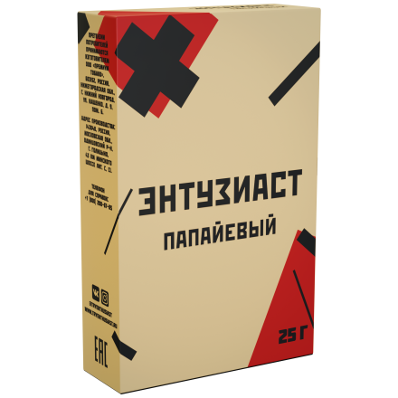 Табак Энтузиаст - Папайевый (25 грамм)