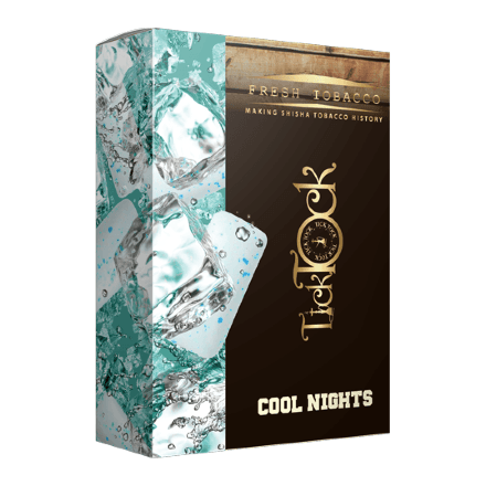 Табак Tick Tock - Cool Nights (Ледяная Жвачка, 100 грамм)