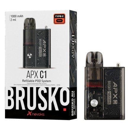 Электронная сигарета Brusko - APX C1 (Черный Шелк)