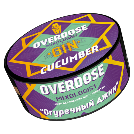 Табак Overdose - Gin Cucumber (Огуречный Джин, 100 грамм)