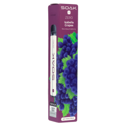 SOAK X Zero - Isabella Grapes (Виноград Изабелла, 1500 затяжек, без никотина)