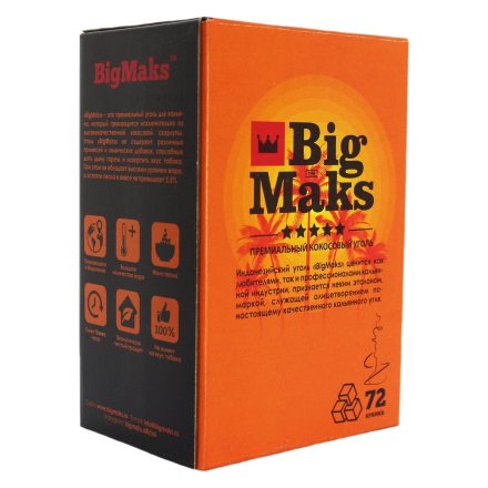 Уголь Big Maks Big (25 мм, 72 кубика)