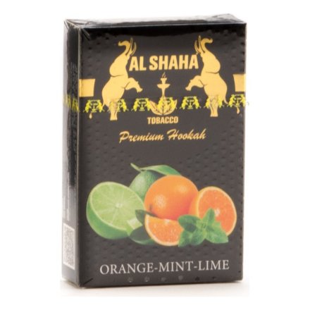 Табак Al Shaha - Orange Mint Lime (Мятный Апельсин и Лайм, Акциз, 50 грамм)