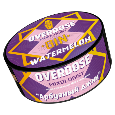 Табак Overdose - Gin Watermelon (Арбузный Джин, 100 грамм)