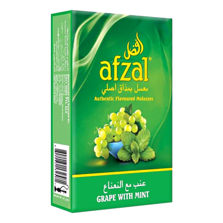 Табак Afzal - Grape with Mint (Виноград с Мятой, 40 грамм)
