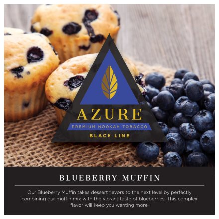 Табак Azure Black - Blueberry Muffin (Черничный Маффин, 50 грамм)