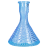 Колба Vessel Glass - Ёлка Кристалл (Голубая)