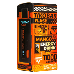 TIKOBAR FLASH - Манговый Энергетик (Mango Energy Drink, 11000 затяжек)