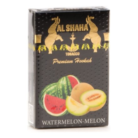 Табак Al Shaha - Watermelon Melon (Арбуз и Дыня, Акциз, 50 грамм)