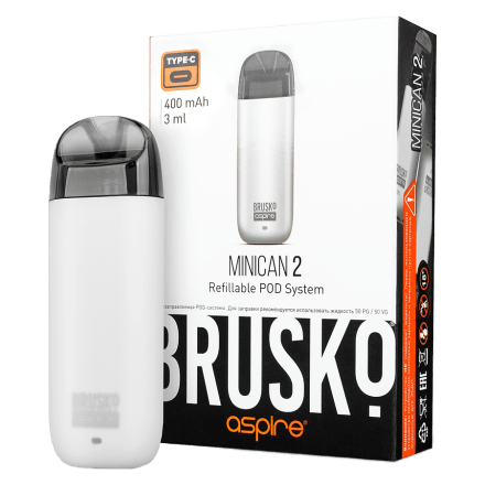 Электронная сигарета Brusko - Minican 2 (400 mAh, Белый)