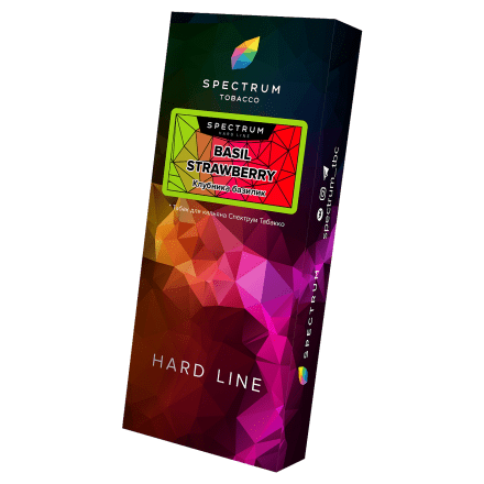 Табак Spectrum Hard - Basil Strawberry (Клубника Базилик, 100 грамм)