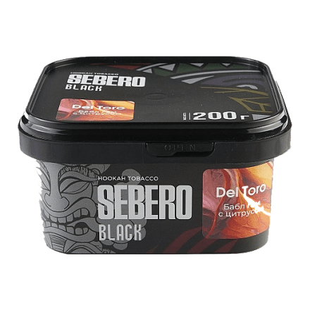 Табак Sebero Black - Del Toro (Бабл гам с Цитрусом, 200 грамм)