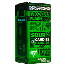 TIKOBAR FLASH - Кислые Леденцы (Sour Candies, 11000 затяжек)