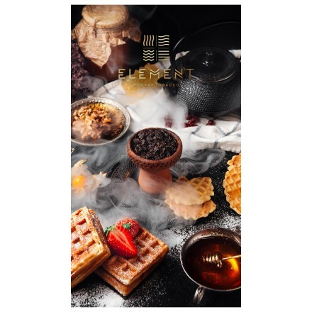 Табак Element Вода - Belgian Waffle (Бельгийская Вафля, 100 грамм)