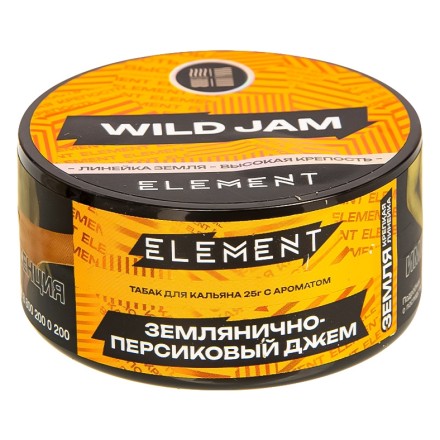 Табак Element Земля - Wild Jam NEW (Землянично-Персиковый Джем, 25 грамм)