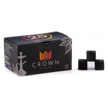 Уголь Crown (25 мм, 72 кубика)