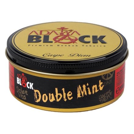 Табак Adalya Black - Double Mint (Двойная Мята, 200 грамм)