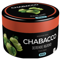 Смесь Chabacco MEDIUM - Green Apple (Зелёное Яблоко, 50 грамм)