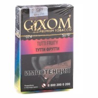 Табак Gixom - Tutti Fruity (Тутти Фрутти, 50 грамм, Акциз) — 