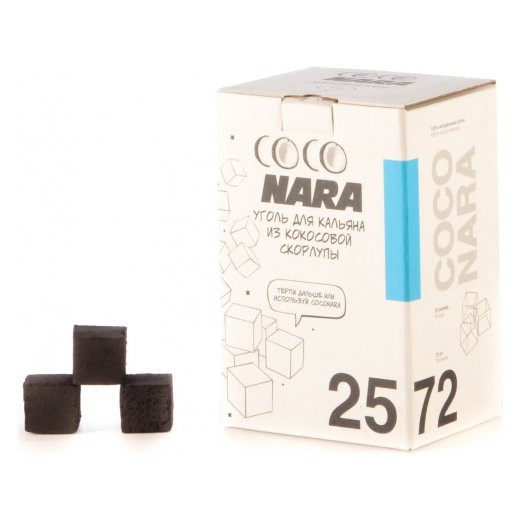Уголь Coconara (25 мм, 72 кубика) — 