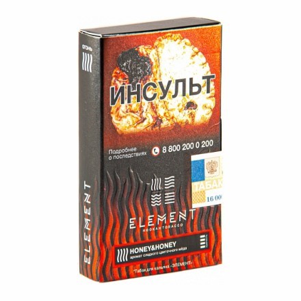 Табак Element Огонь - Honey &amp; Honey (Цветочный Мед, 25 грамм)