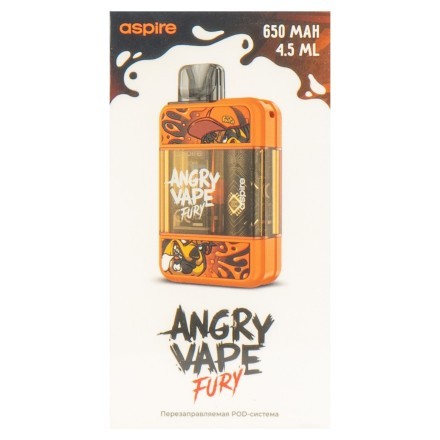 Электронная сигарета Brusko - Angry Vape Fury (650 mAh, Оранжевый)