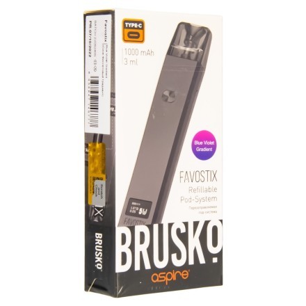 Электронная сигарета Brusko - Favostix (Сине-Фиолетовый Градиент)