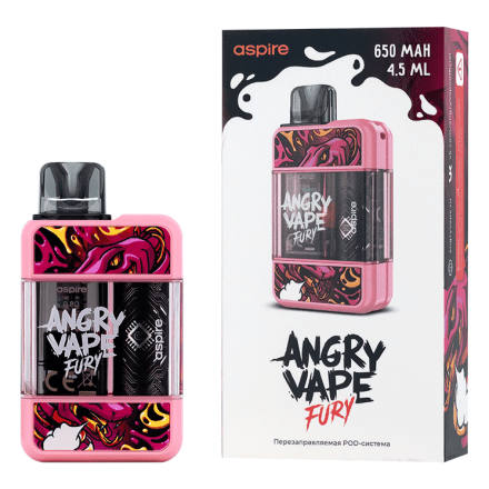 Электронная сигарета Brusko - Angry Vape Fury (650 mAh, Розовый)