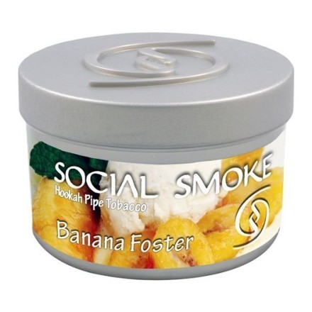Табак Social Smoke - Banana Forster (Банана Фостер, 250 грамм)