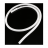 Шланг силиконовый Kaya (белый непрозрачный, с логотипом)