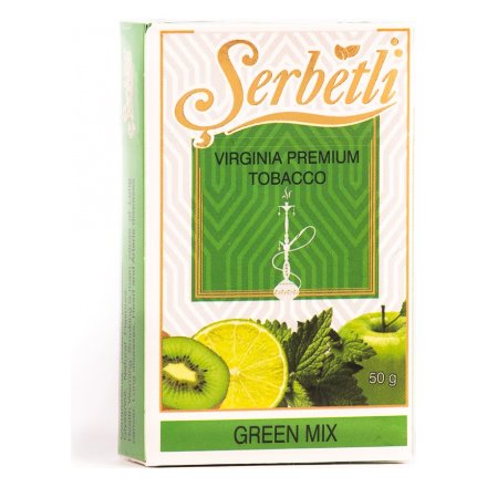 Табак Serbetli - Green Mix (Зеленый Микс, 50 грамм, Акциз)