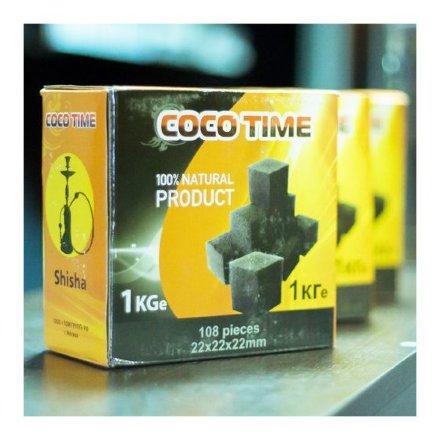 Уголь Coco Time (22 мм, 108 кубиков)