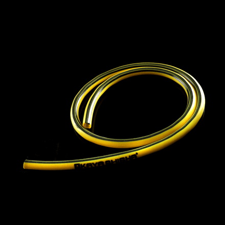 Шланг силиконовый Kaya Stripes (желтый, с логотипом)