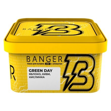 Табак Banger - Green Day (Яблоко, Киви, Кислинка, 200 грамм)