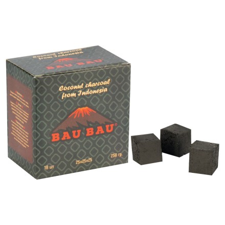 Уголь Bau Bau - Big Cubes (25 мм, 18 кубиков, Черный)