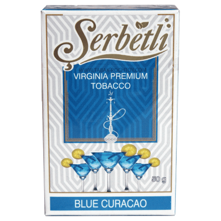 Табак Serbetli - Blue Curacao (Ликер Блю Кюрасао, 50 грамм, Акциз)