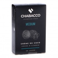 Смесь Chabacco MEDIUM - Creme de Coco (Кокос и Сливки, 50 грамм) — 