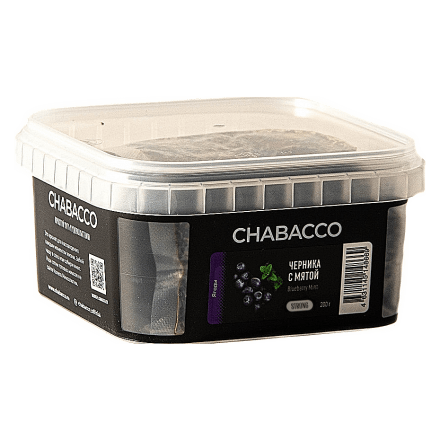 Смесь Chabacco STRONG - Blueberry Mint (Черника с Мятой, 200 грамм)