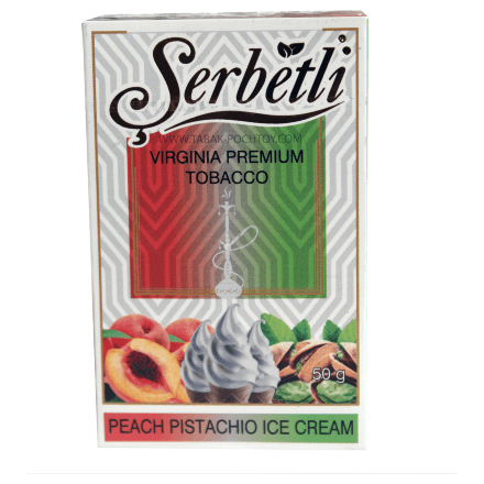 Табак Serbetli - Peach Pistachio Ice Cream (Персико-Фисташковое Мороженое, 50 грамм, Акциз)