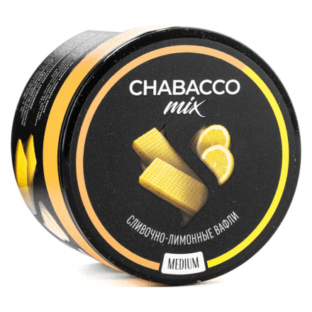 Смесь Chabacco MIX MEDIUM - Creamy Lemon Waffles (Сливочно-Лимонные Вафли, 50 грамм)
