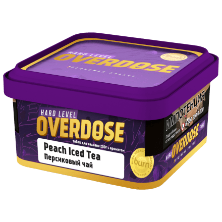 Табак Overdose - Peach Iced Tea (Холодный Персиковый Чай, 200 грамм)