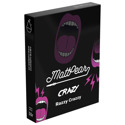 Табак MattPear Crazy - Razzy Crazzy (Нереальная Малина с Гвоздикой, 30 грамм)