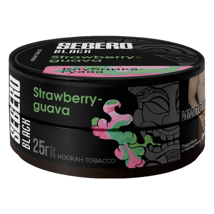 Табак Sebero Black - Strawberry Guava (Клубника и Гуава, 25 грамм)