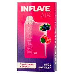 INFLAVE AIR - Смородина Клюква (6000 затяжек)