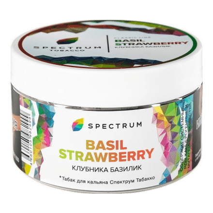 Табак Spectrum - Basil Strawberry (Клубника Базилик, 200 грамм)