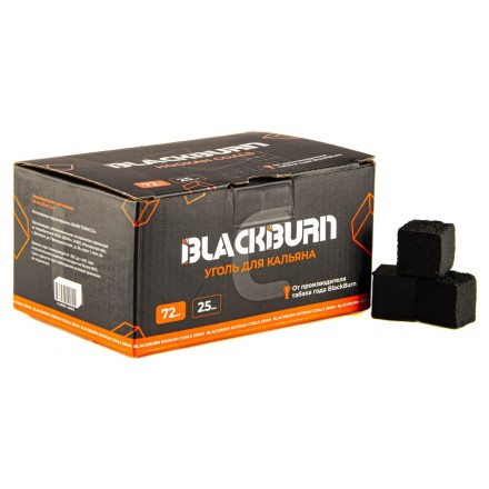Уголь BlackBurn (25 мм, 72 кубика)
